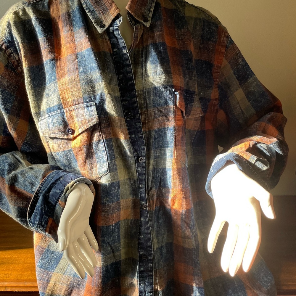 Plaid Button Down Shirt for Women